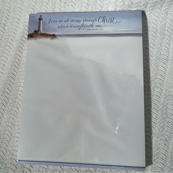 warner press / philippians 4:13 white notepad - Picture 2 of 5